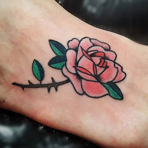 Rose with Thorns Tattoo