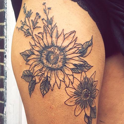 Sunflower Tattoo Designs