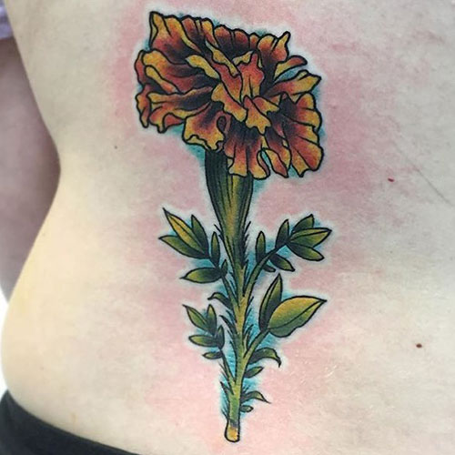 Cute Yellow Flower Tattoos