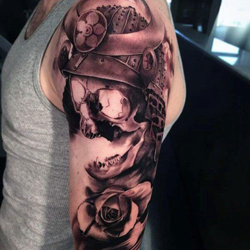 Warrior Half Sleeve Tattoo