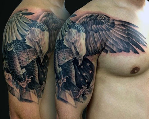 Eagle Half Sleeve Tattoo Designs