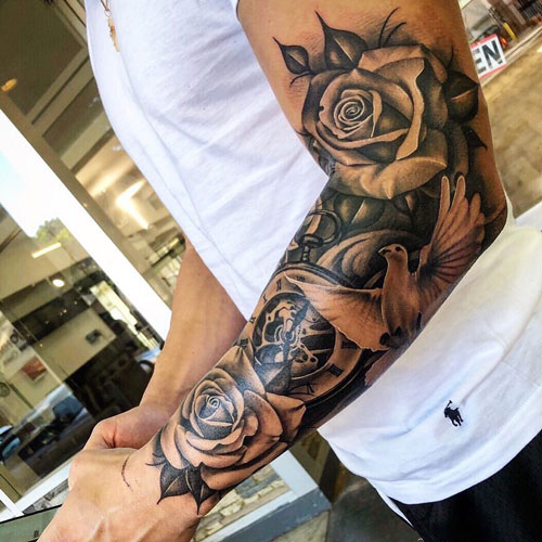 Flower Sleeve Tattoo