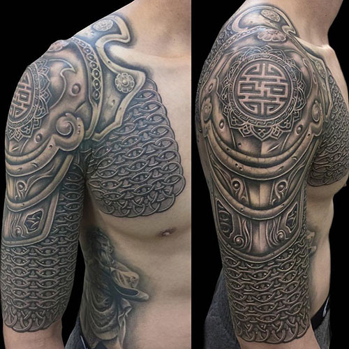 Armor Tattoo Sleeve