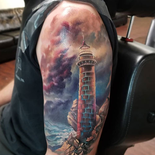 Cool Colorful Half Sleeve Tattoos