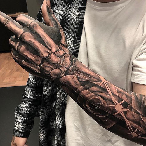 Badass Half Sleeve Tattoo Designs For Guys