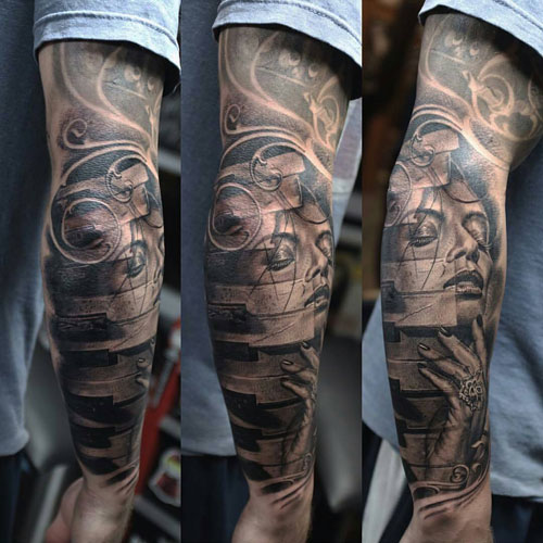 Creative Half Sleeve Tattoos Arm