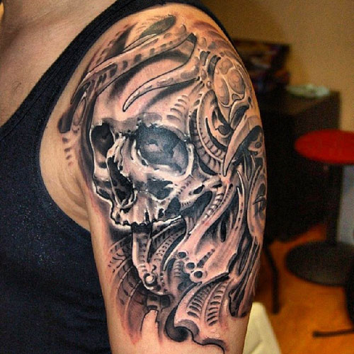 Bet Half Arm Shoulder Tattoos