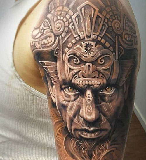 Aztec Sleeve Tattoos