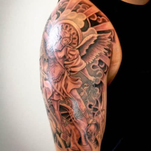 Best Angel Half Sleeve Tattoos