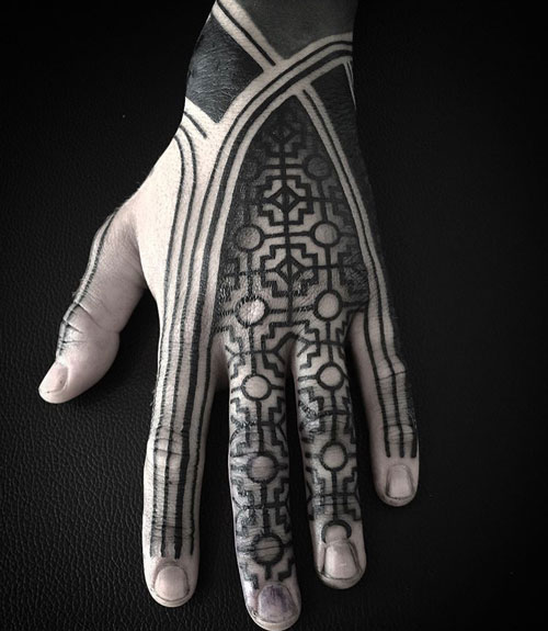 Tribal Hand Tattoos