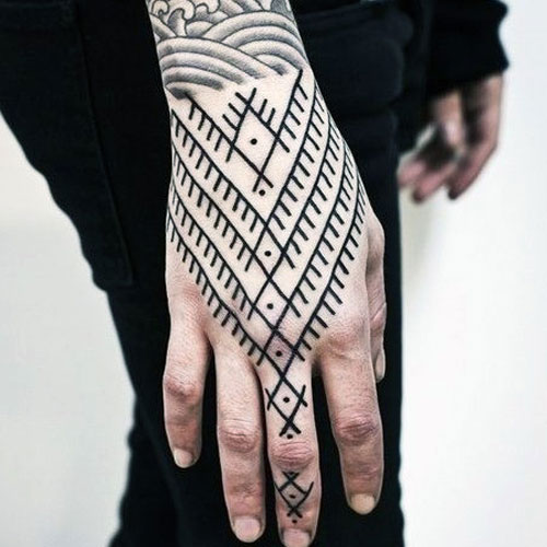 Simple Hand Tattoo For Men