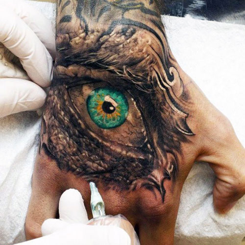 Hand Tattoos For Guys - The Eye