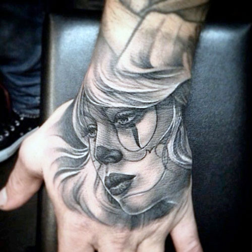 Amazing Hand Tattoos For Guys - Beautiful Girl