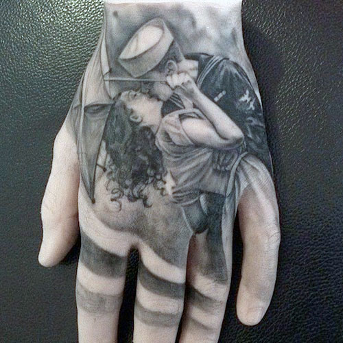Cool Hand Tattoo Designs - Love