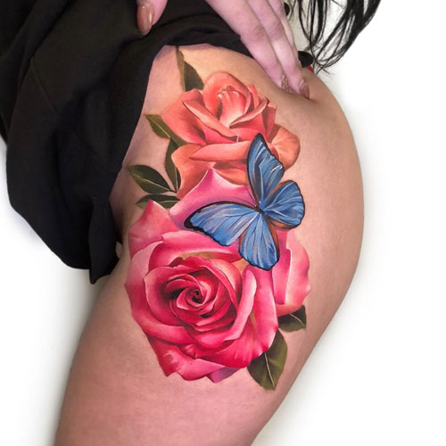 Thigh Tattoos For Girls