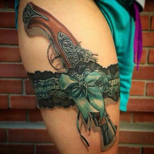 3D Thigh Tattoos For Females