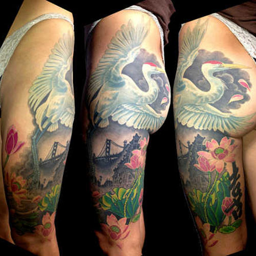 Feminine Thigh Tattoos