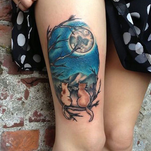 Cool Upper Thigh Tattoo Ideas For Women