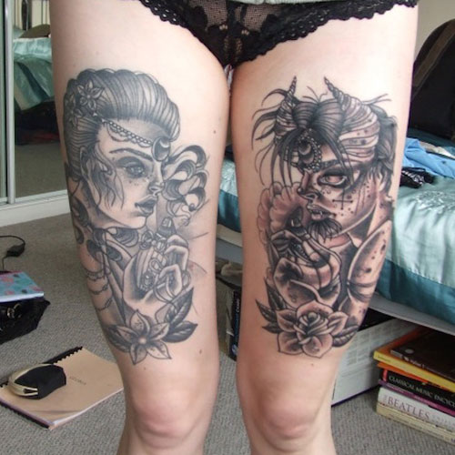 Hot Thigh Tattoo Ideas