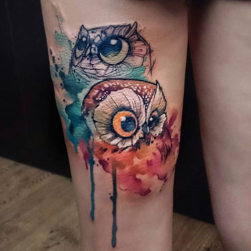 Pretty Thigh Tattoos For Girls