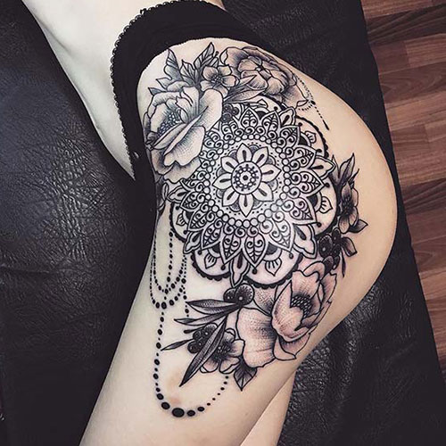 Unique Thigh Tattoos For Women