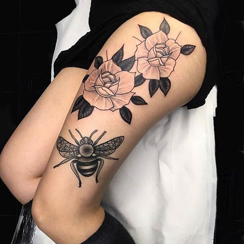 Full Thigh Tattoo Ideas For Women