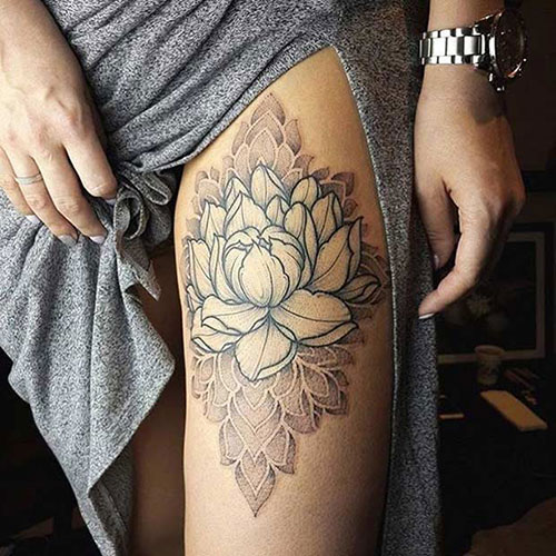 Thigh Piece Tattoos For Women