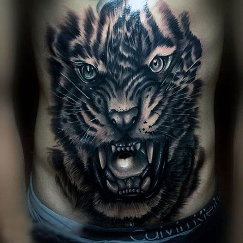 Best Cool Stomach Tattoos For Men