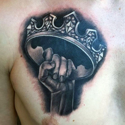 Cool Crown Tattoo Design
