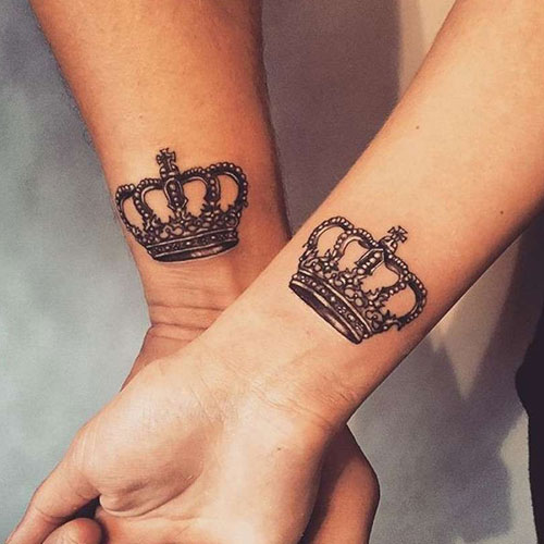 Matching Crown Tattoos