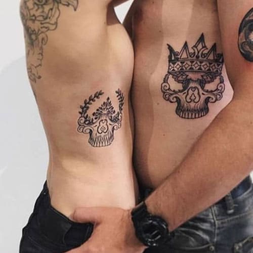 Unique King and Queen Tattoos For Couples