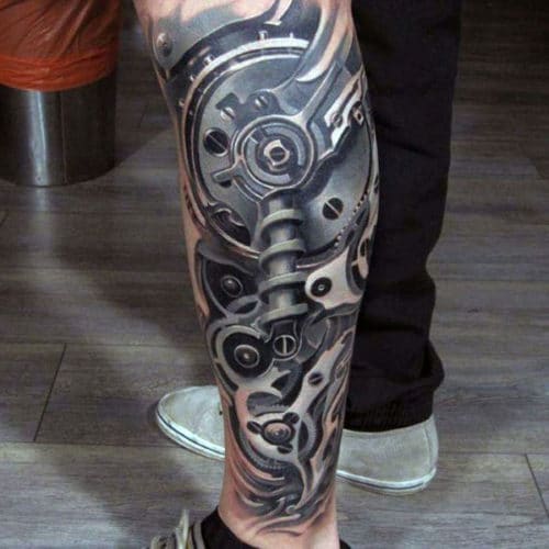 Side Calf Tattoos For Men