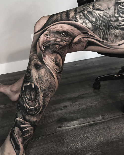 Leg Sleeve Tattoos For Men