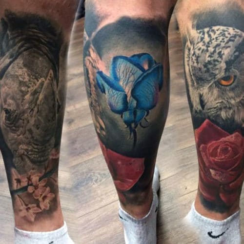 Half Leg Sleeve Tattoo