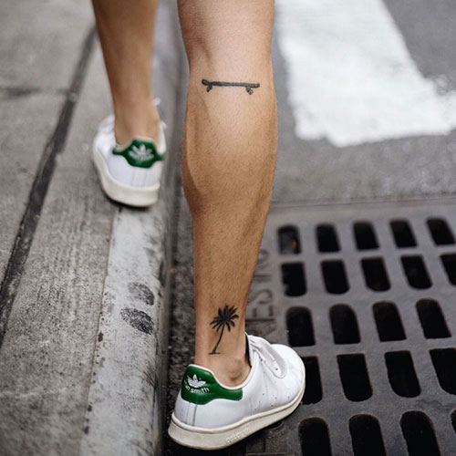 Simple Leg Tattoos For Guys