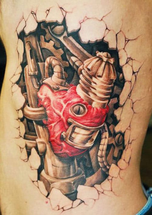 Awesome Biomechanical Tattoos For Men