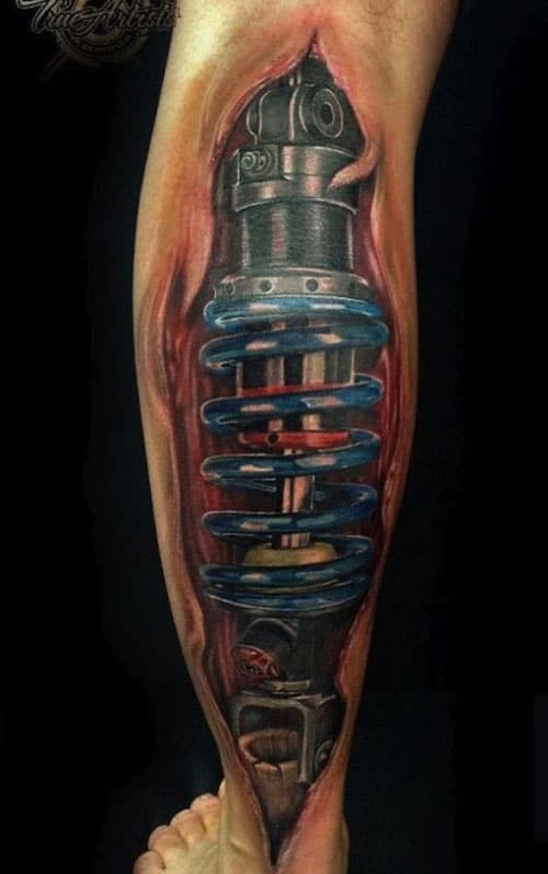 Piston Tattoo For Men