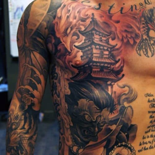 Chest Tattoo - Japanese Artwork