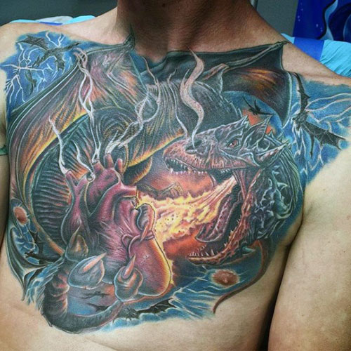 Badass Chest Tattoos