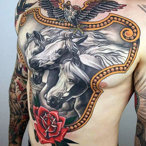 Tattoo Across Chest For Guys