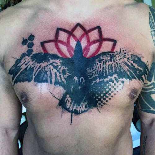 Middle Chest Tattoo