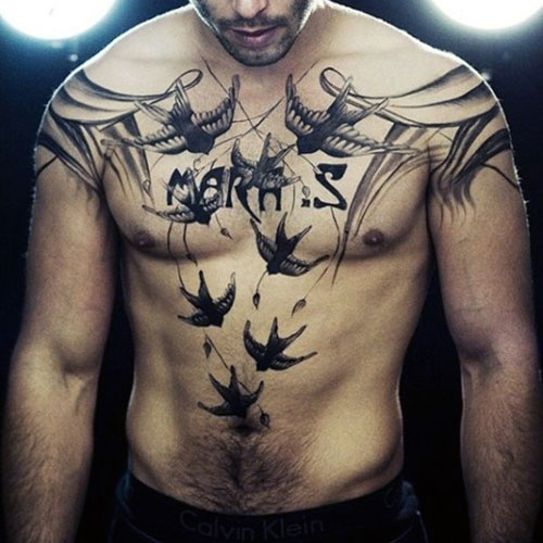 Cool Chest Piece Tattoo Ideas