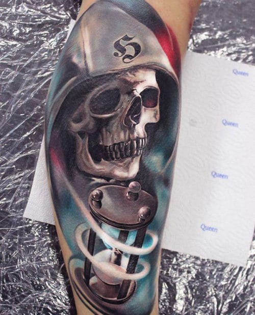 Awesome Forearm Tattoos For Guys - Skull Design