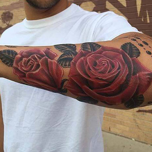 Rose Forearm Tattoo Designs