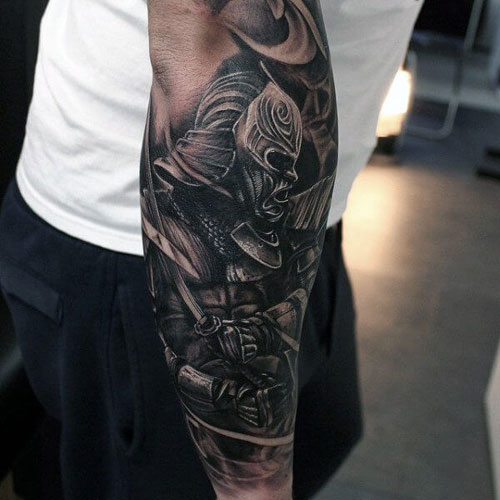 Badass Samurai Warrior Arm Tattoos For Men