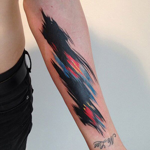 Cool Colorful Forearm Tattoos For Men