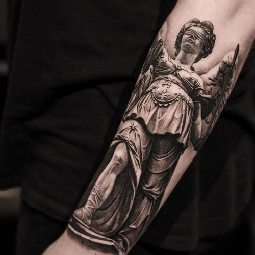 Cool Forearm Angel Tattoos