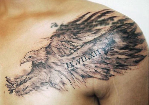 Shoulder Eagle Tattoo