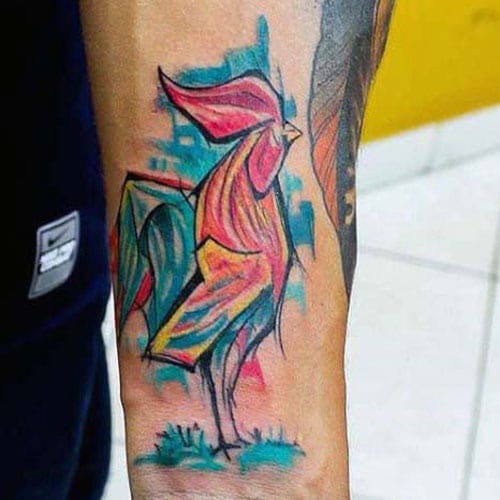Rooster Tattoo For Men