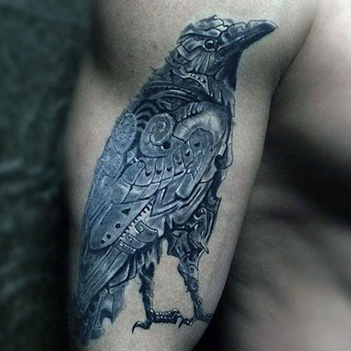 Bionic Raven Tattoo